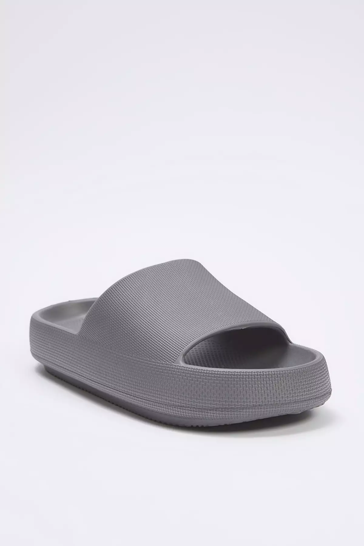 Gray Flat Light Sole Men's Slippers Takss25Te00028