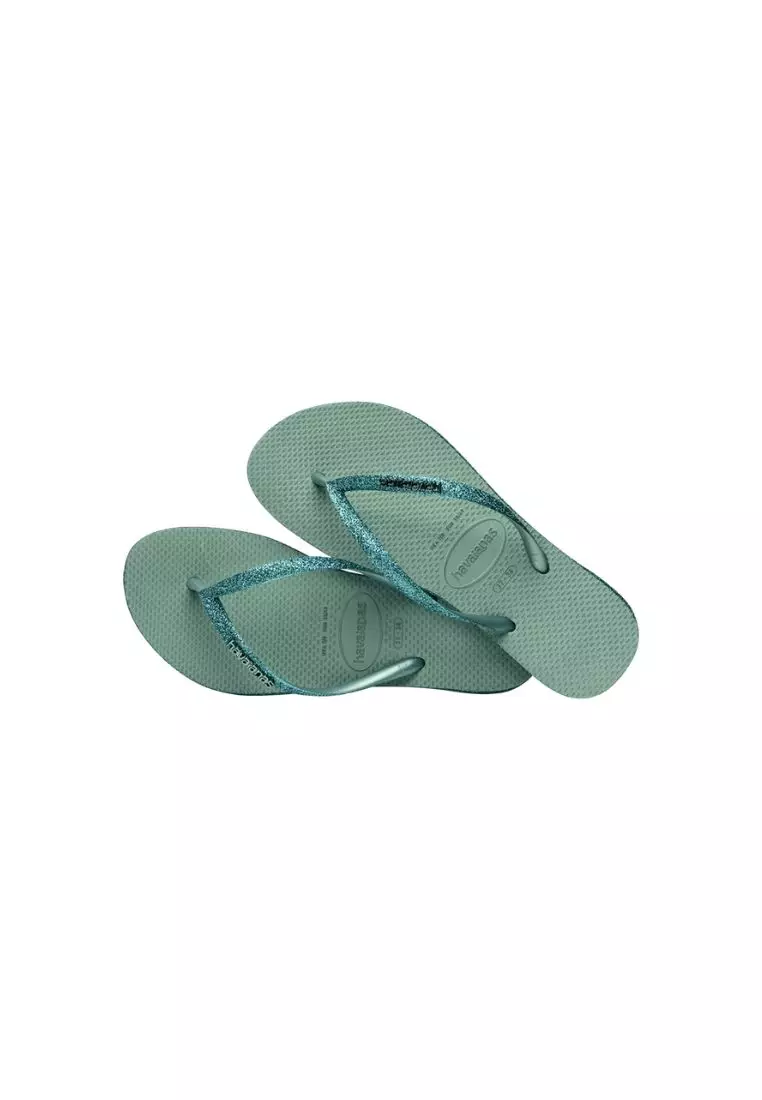 Women Slim Sparkle II Flip Flops - Clay
