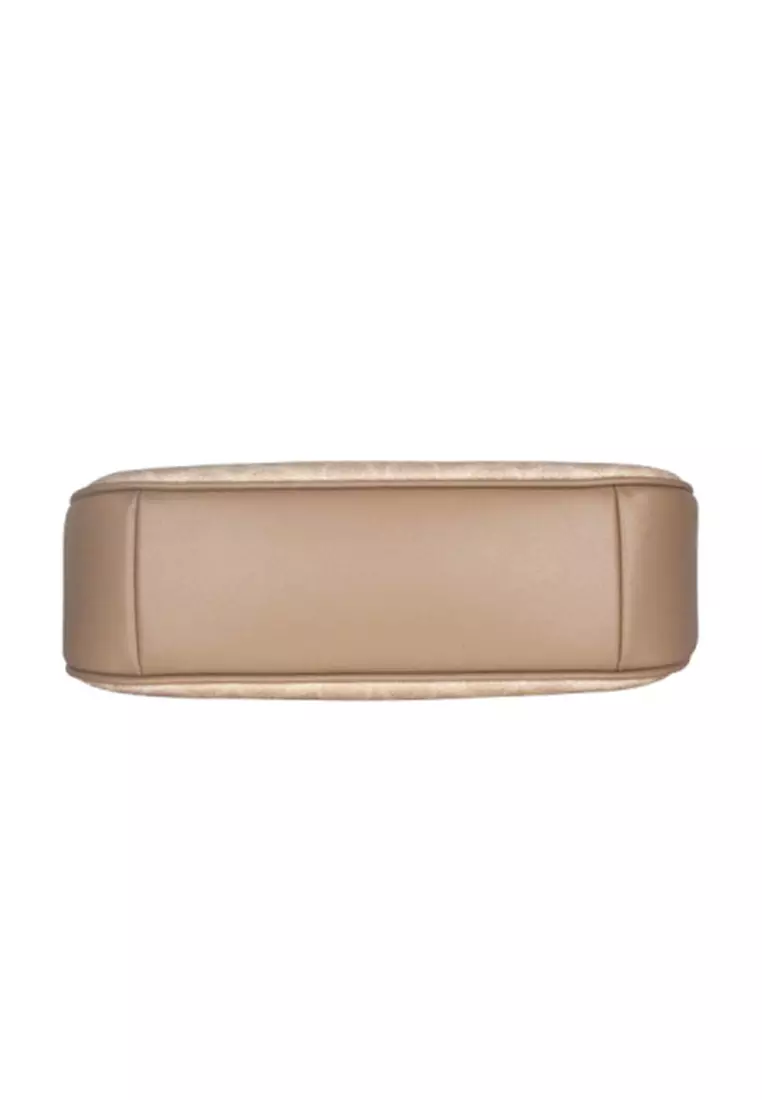 Teri Shoulder Bag In Signature Canvas Sand Taupe CV933