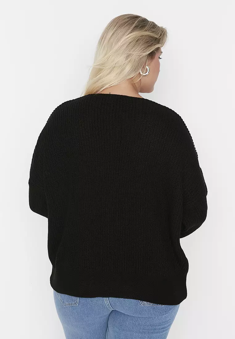 Trendyol Plus Size Low Shoulder Sweater 2024 Buy Trendyol Online