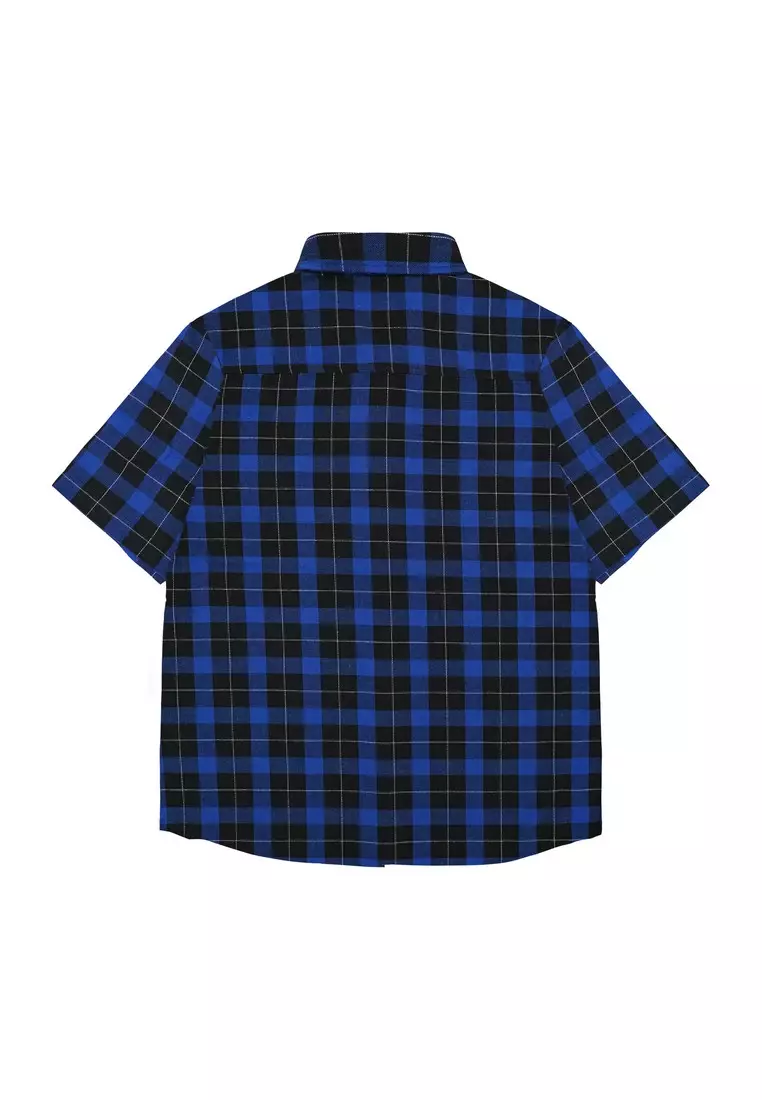 Greenlight Men's Flannel Plaid Shirt Short Sleeve Regular Fit Creo OL-C040225
