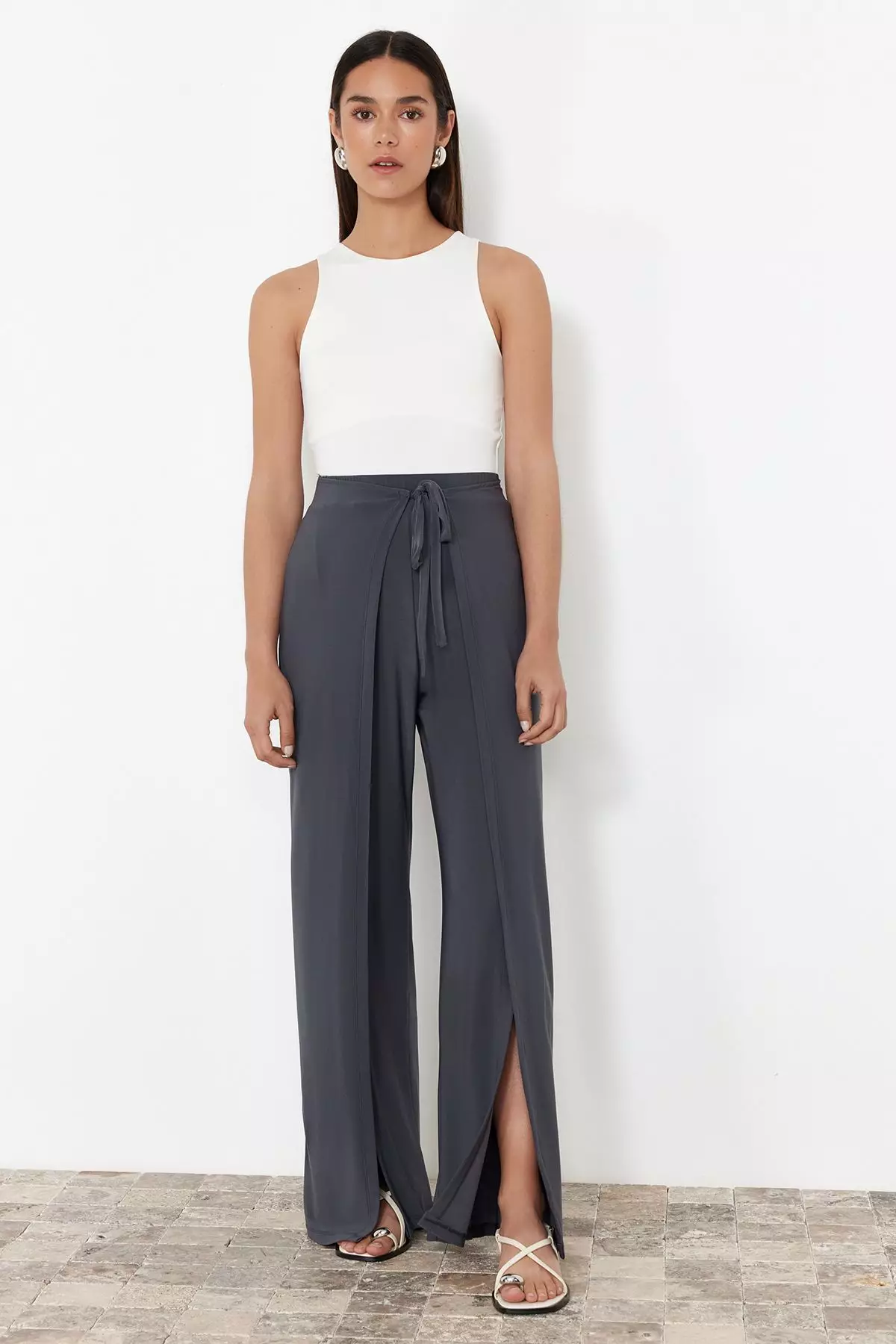 Slits Wide Legs Trousers