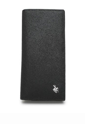 Swiss Polo black Genuine Leather RFID Long Wallet 56551AC0144AEBGS_1