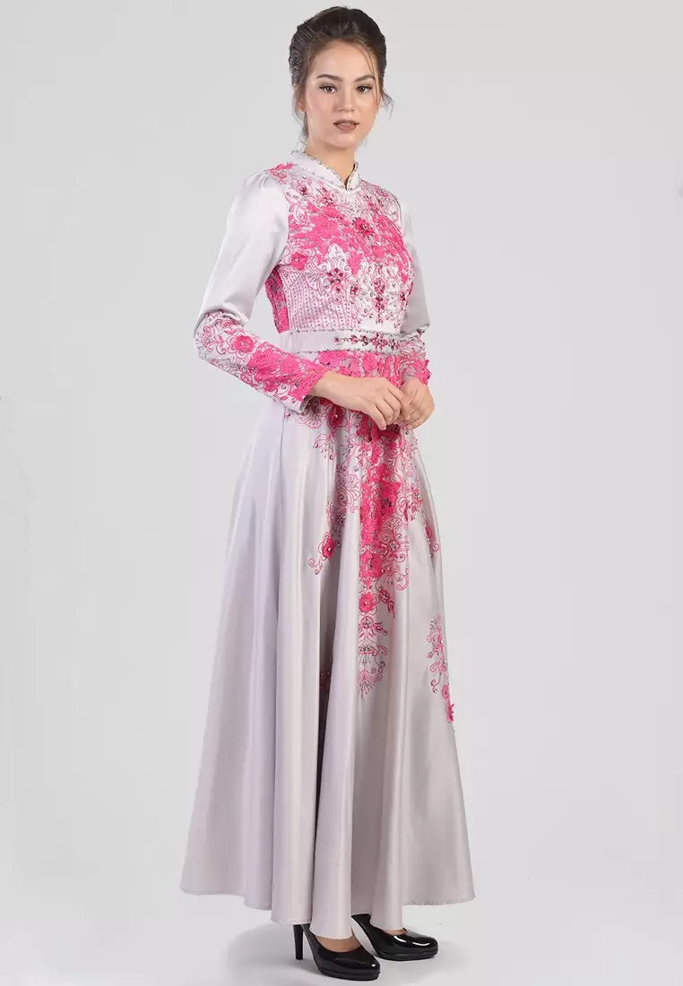 Bibiq Gamis Brokat Satin