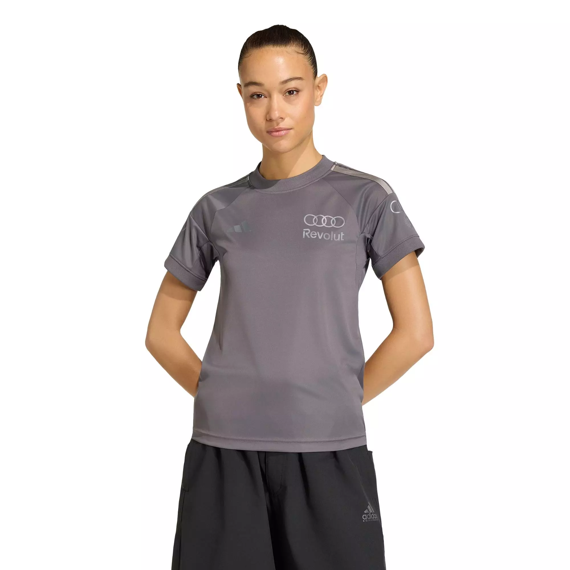 Motorsport AUDI REVOLUT F1 TEAM SHORT SLEEVE DRIVER JERSEY REPLICA Women Grey KF0941