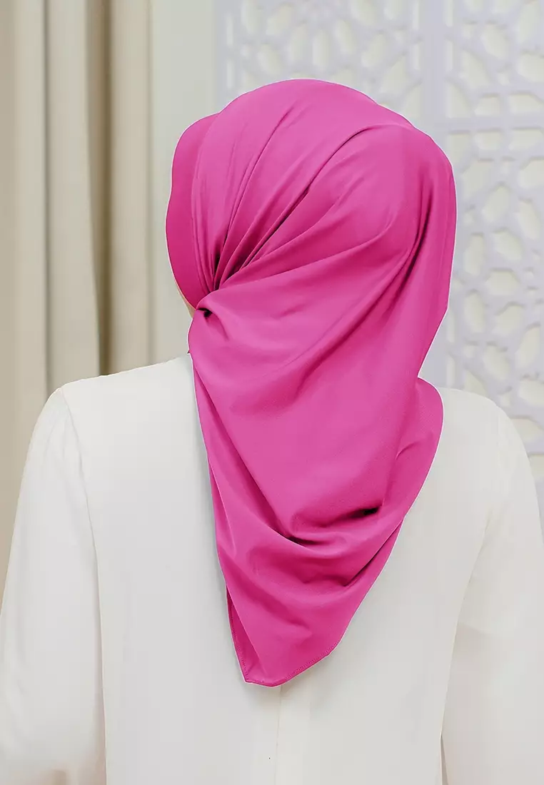 HIJAB INSTAN SOFTPAD AMEENA - HOT PINK