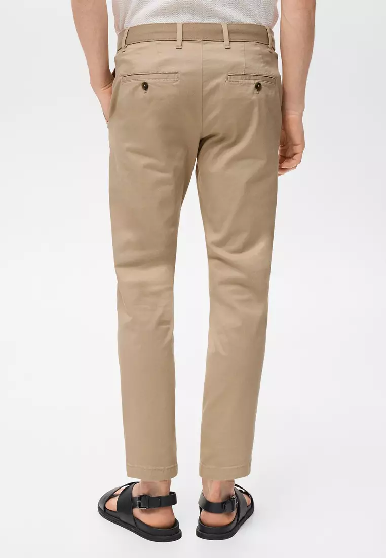 Prato Cropped Tapered Chino Trousers
