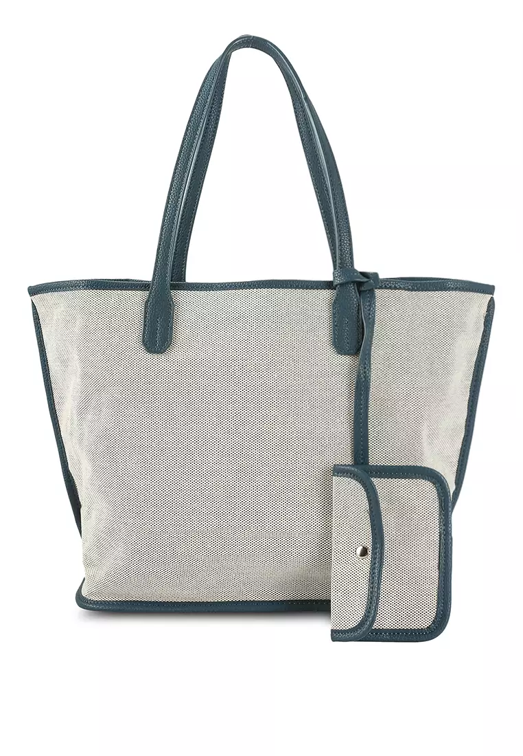 White canvas beach bag shop