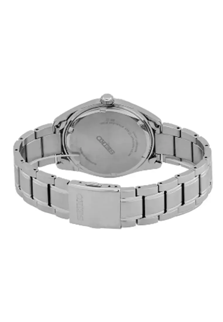 Jam Tangan Pria Seiko  Classic SUR311P1 SUR311P1X1 Strap Stainless Steel Silver Color Discover More Black Dial Original Garansi Resmi