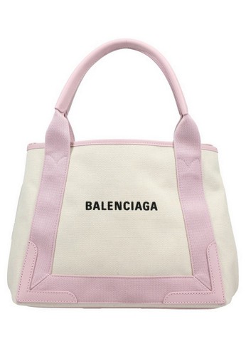 Jual Balenciaga Balenciaga Navy Cabas S Tote Bag In White Pink Original Zalora Indonesia