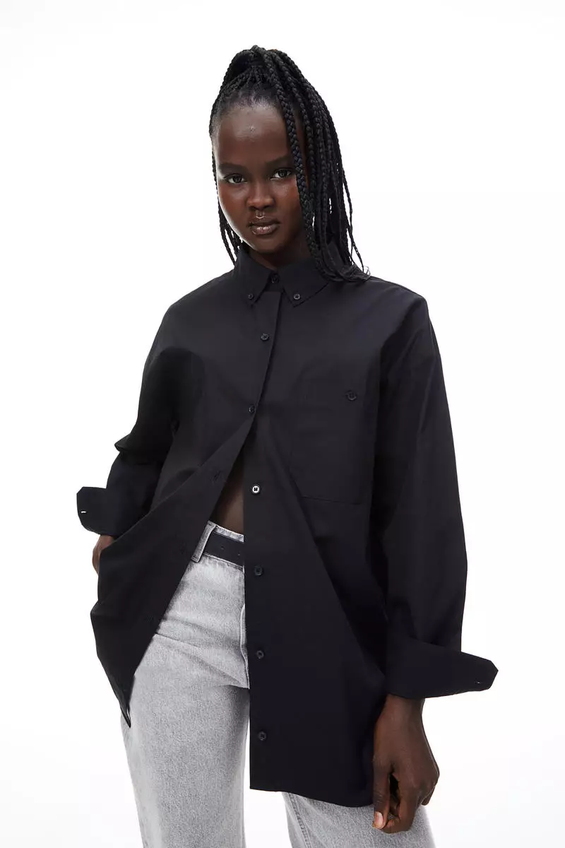 oversized poplin shirt