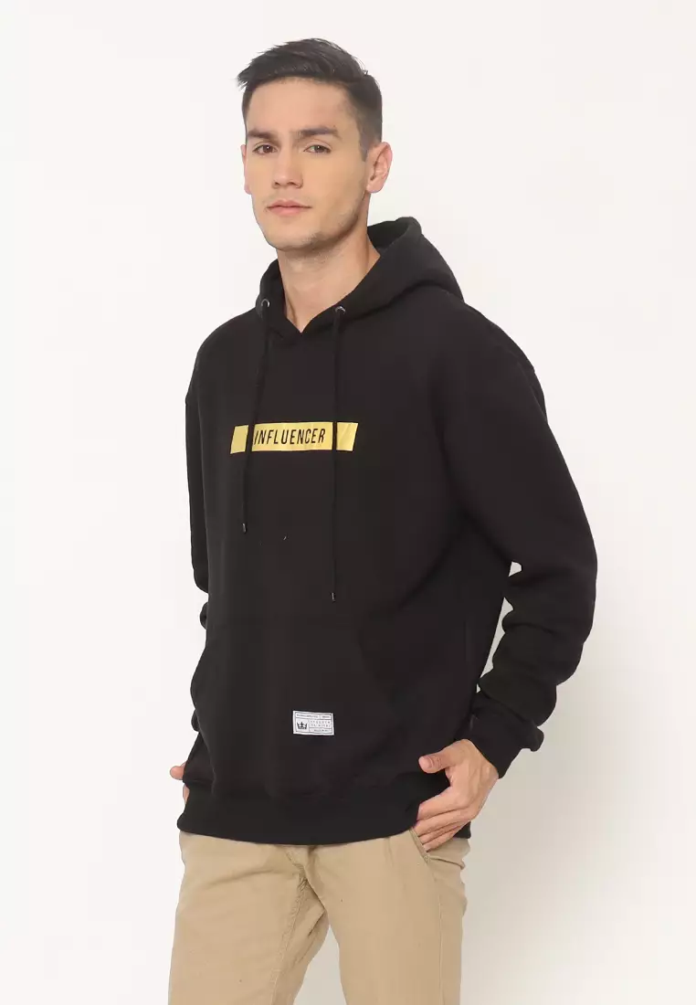 17SEVEN Hoodie Sablon 0331-INFLUENCER-BLK