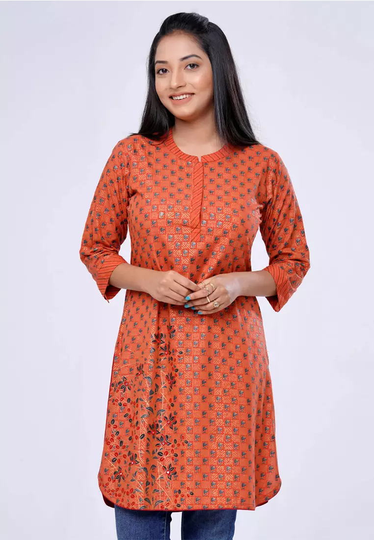 Le Reve Abstract Foil Printed Tunic