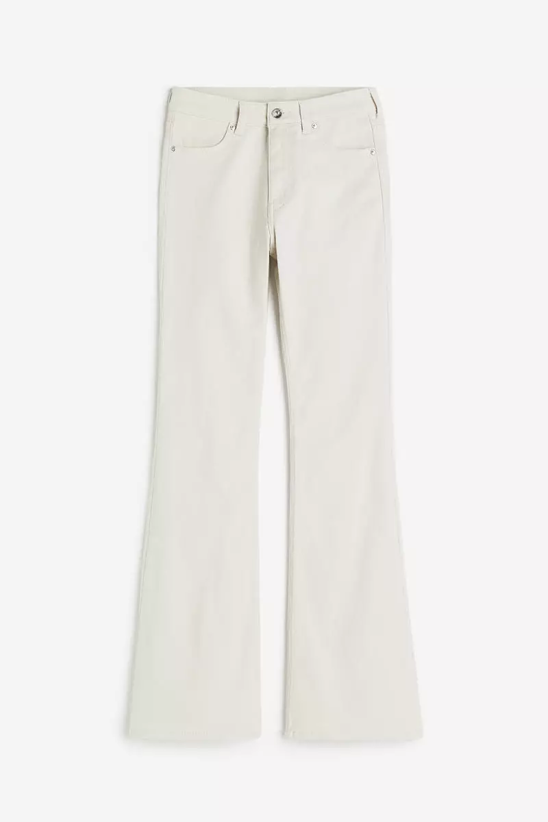 Buy H&M Flared twill trousers Online | ZALORA Malaysia