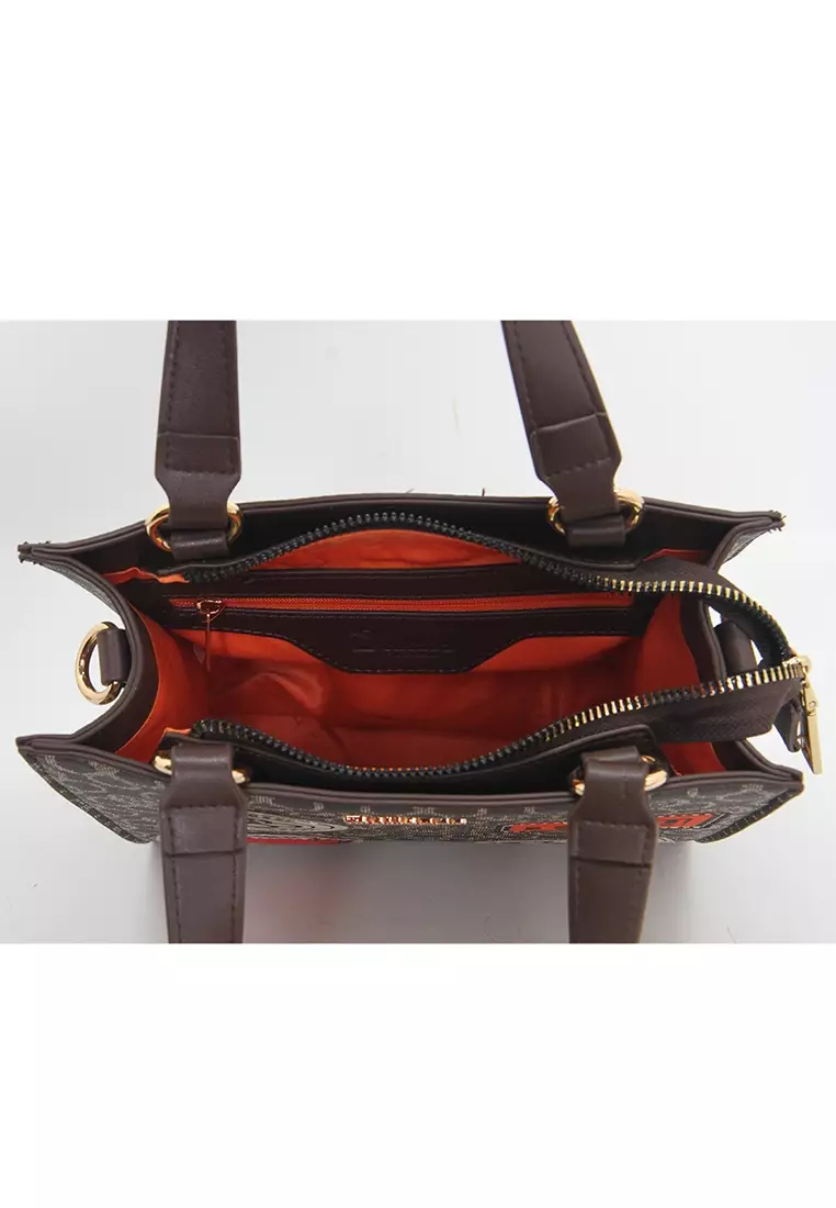 Bellezza Handbag CZ218 Coffee