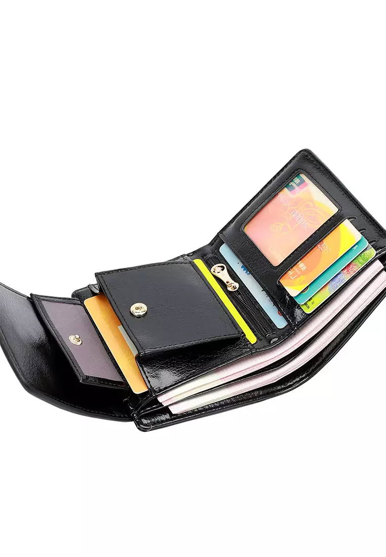 Women's Short Wallet / Purse - Black