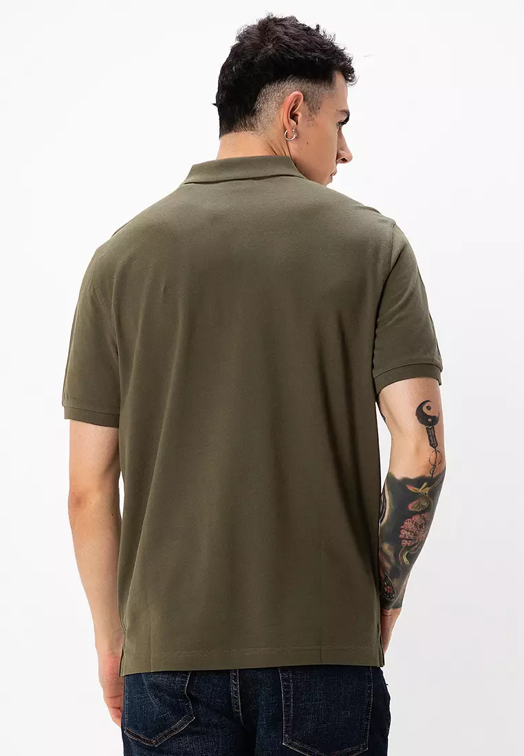 Regular Fit Shield Piqué Polo Shirt