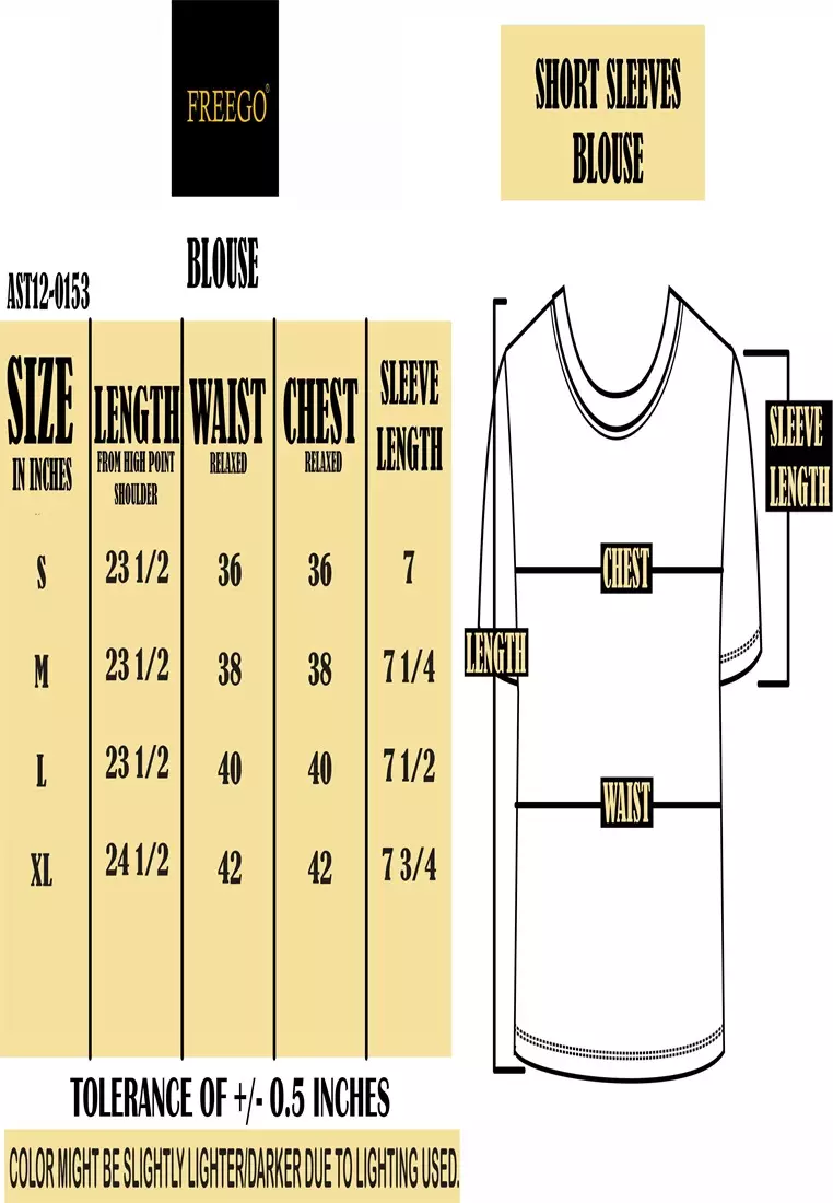 Special Textured Knits Short Sleeve Blouse