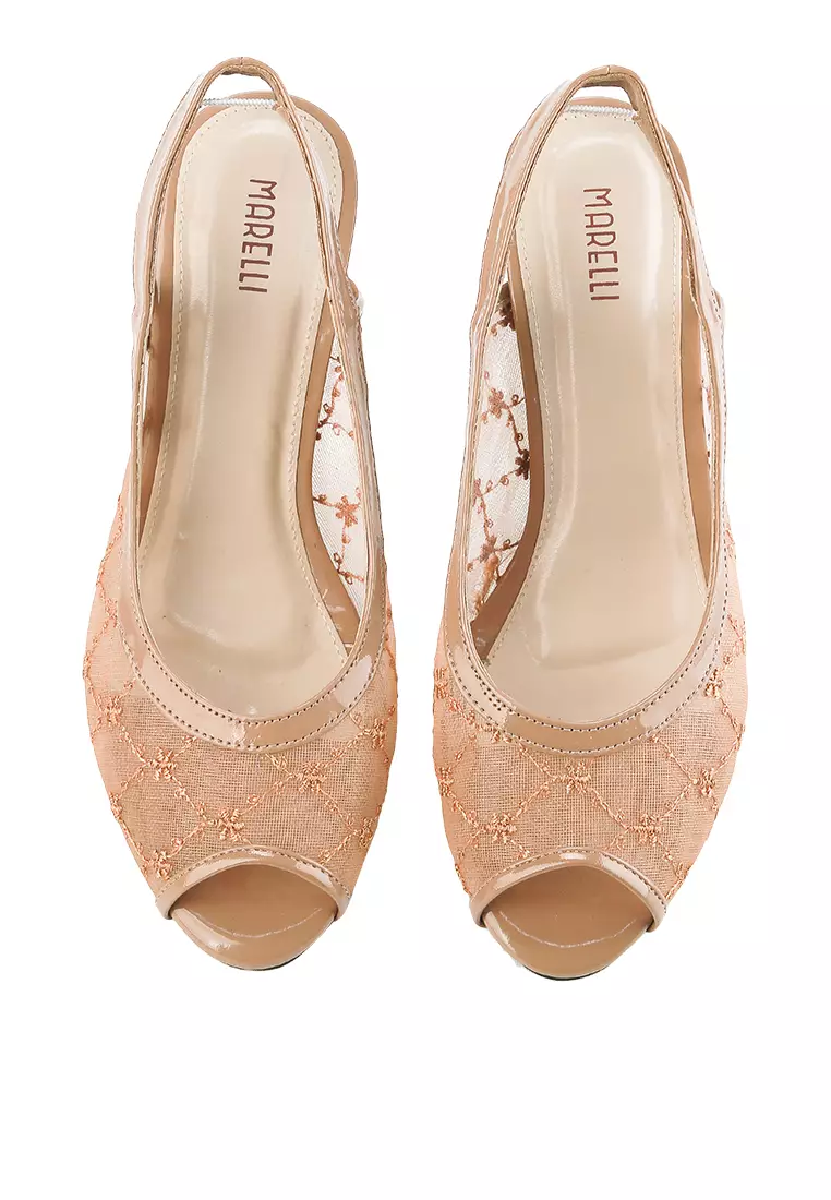 Sena Sepatu Sandal Mesh Wanita Hak 5 cm