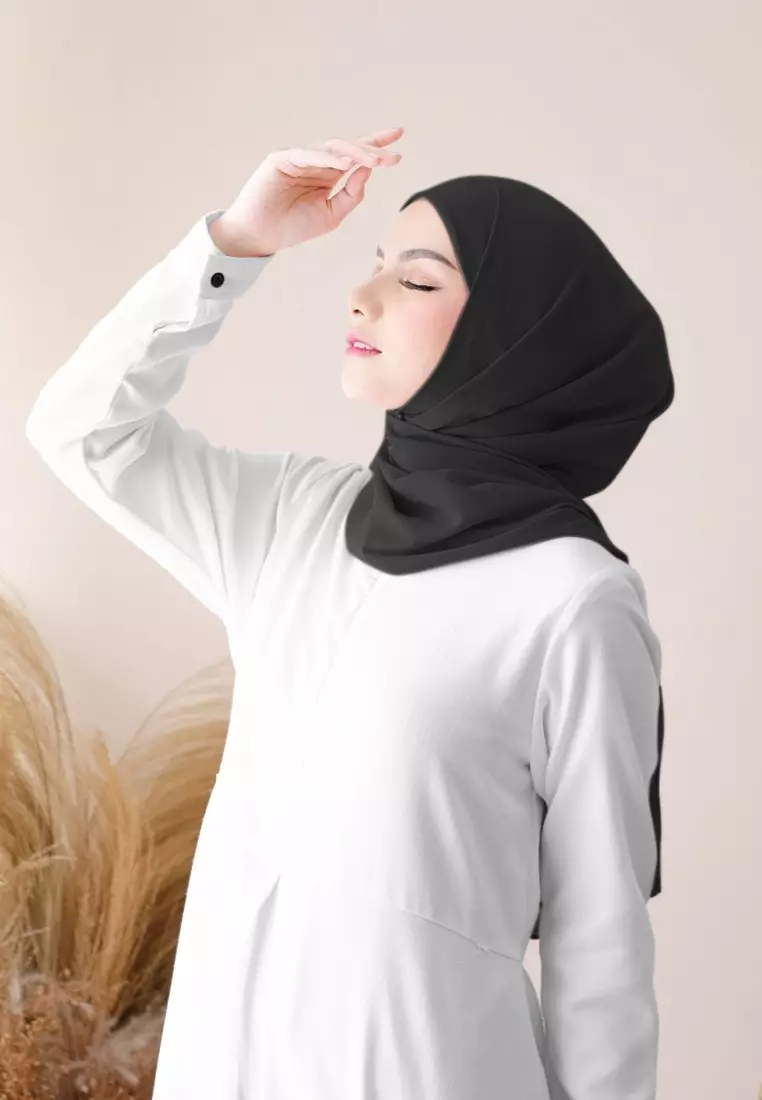 Pashmina Inner Instan 2in1 Ceruty Baby Doll - Midnight