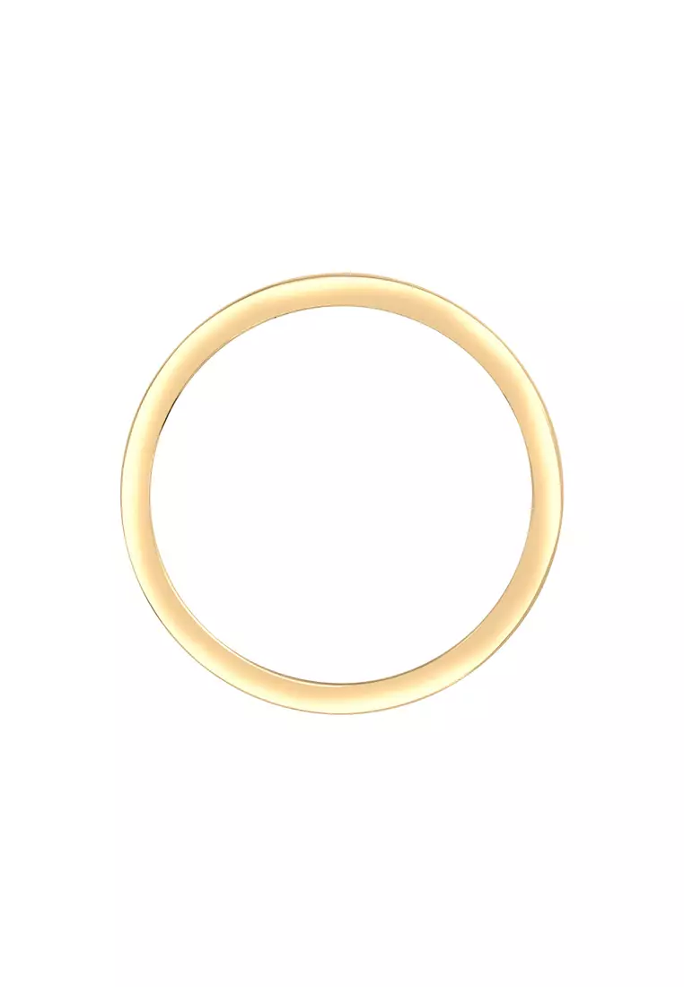 Swarovski® Crystal Eternity Band Ring – Gold-Plated Silver