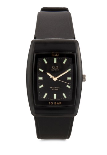 Vesprit官網P30J010Y 刻度顯示橡膠方錶, 錶類, 飾品配件
