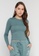 Abercrombie & Fitch green Ribbed Crew Neck Top DACADAAC4AB2E9GS_1