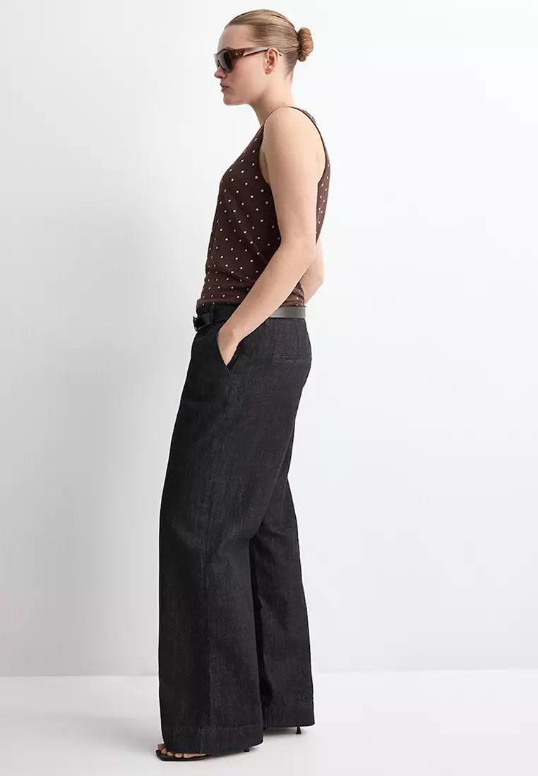 Polka-Dot Knitted Top