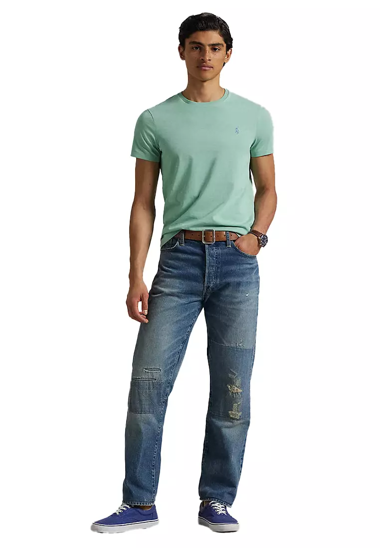 Custom Slim Fit Jersey Crewneck T-Shirt