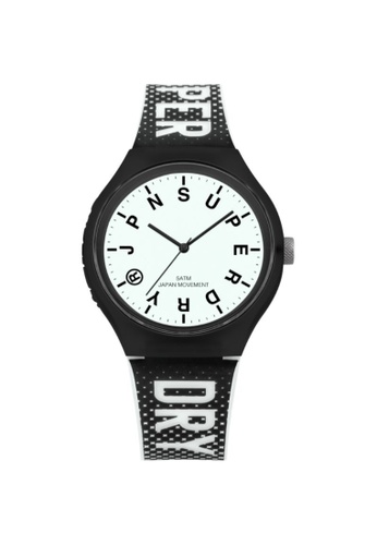Superdry 黑色 and 白色 Superdry SYG224B Men's Watch 06DC5ACE942076GS_1