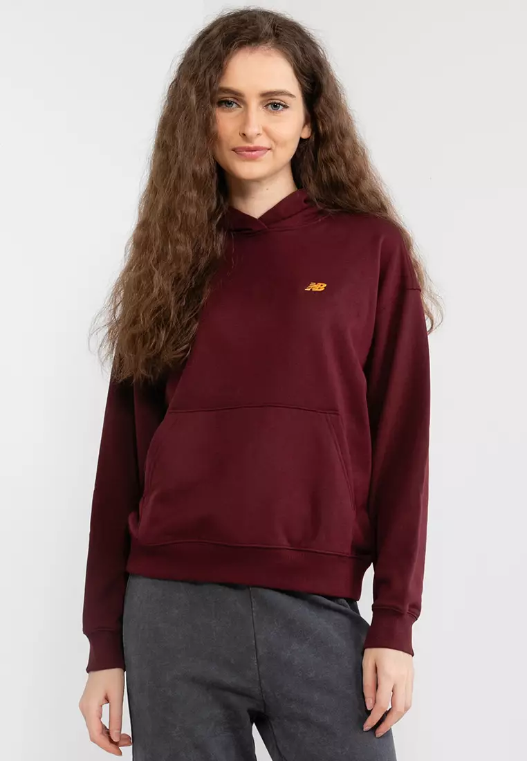 New balance 2025 hoodie burgundy