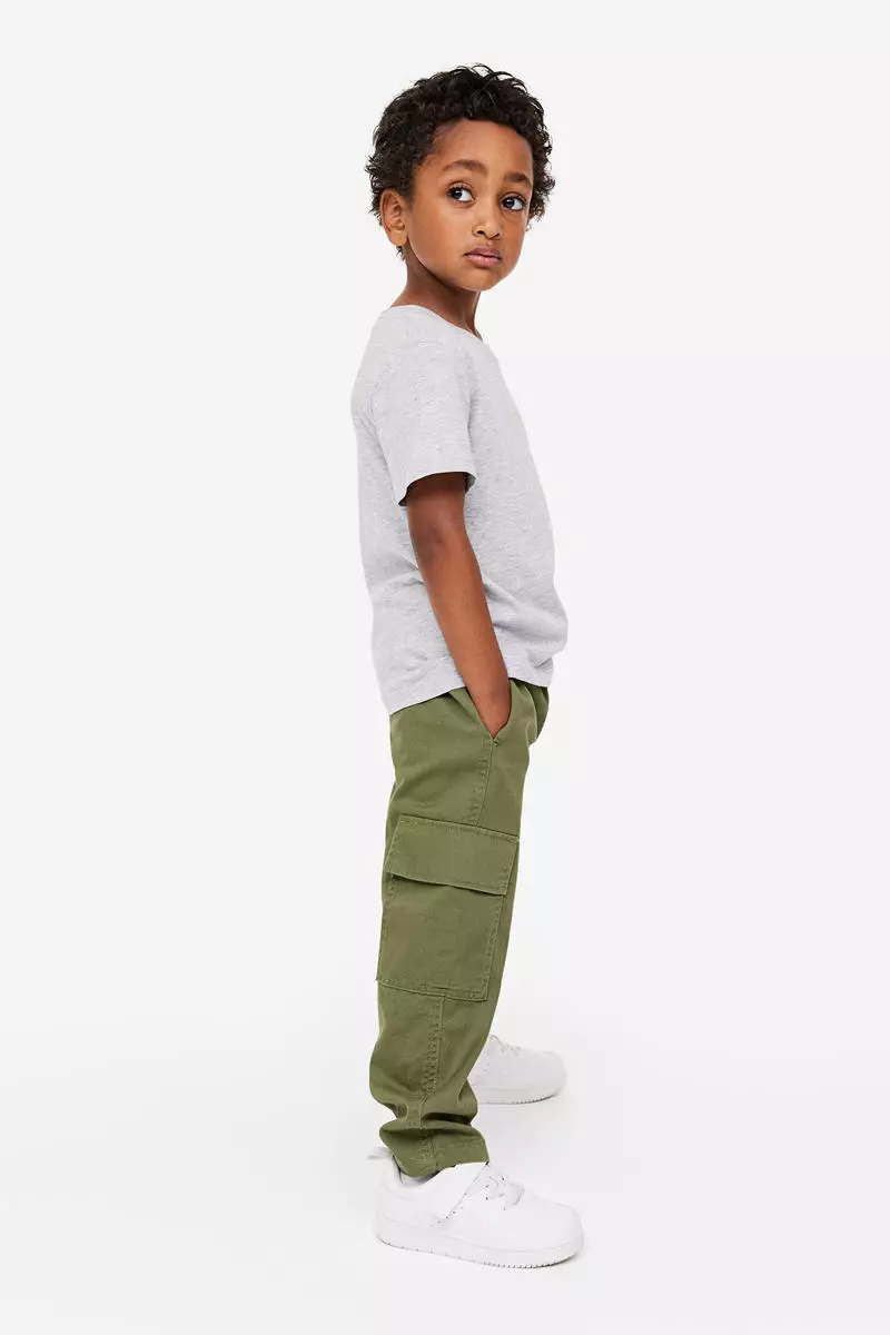 Buy H&M 2-pack twill cargo trousers 2024 Online