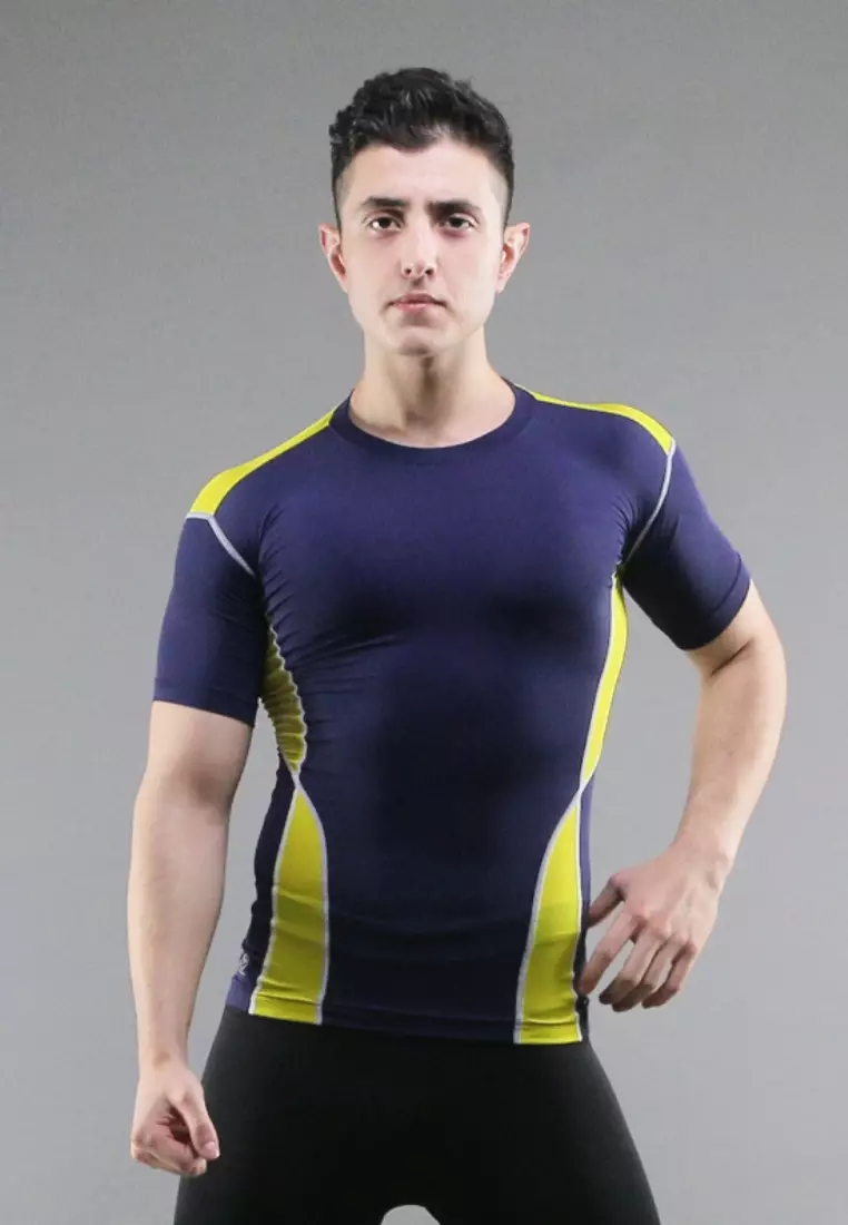 Amnig Men Maxforce Training Compression Top (Purple)