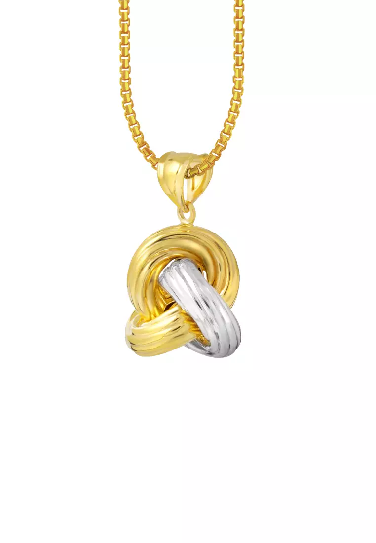 TOMEI Lusso Italia Knot Pendant, Yellow Gold 916