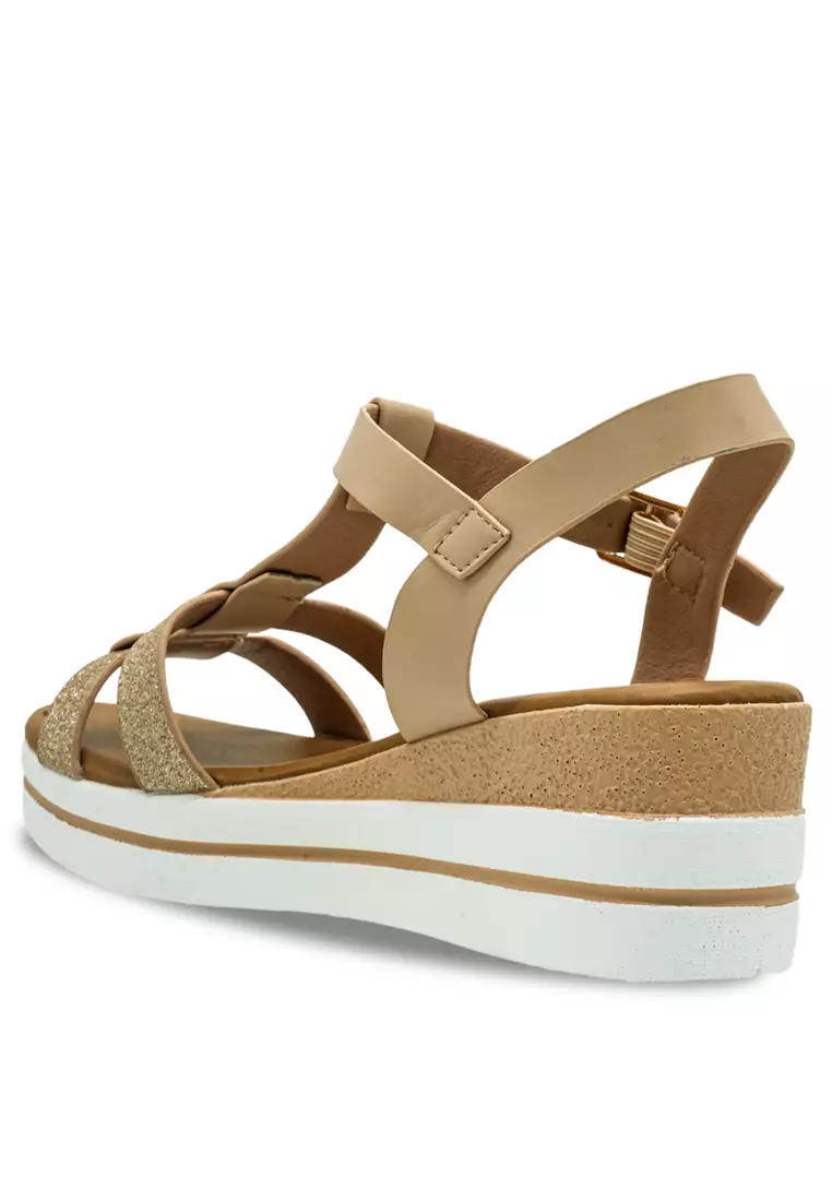 Sling Back Solid Tone Casual Heels