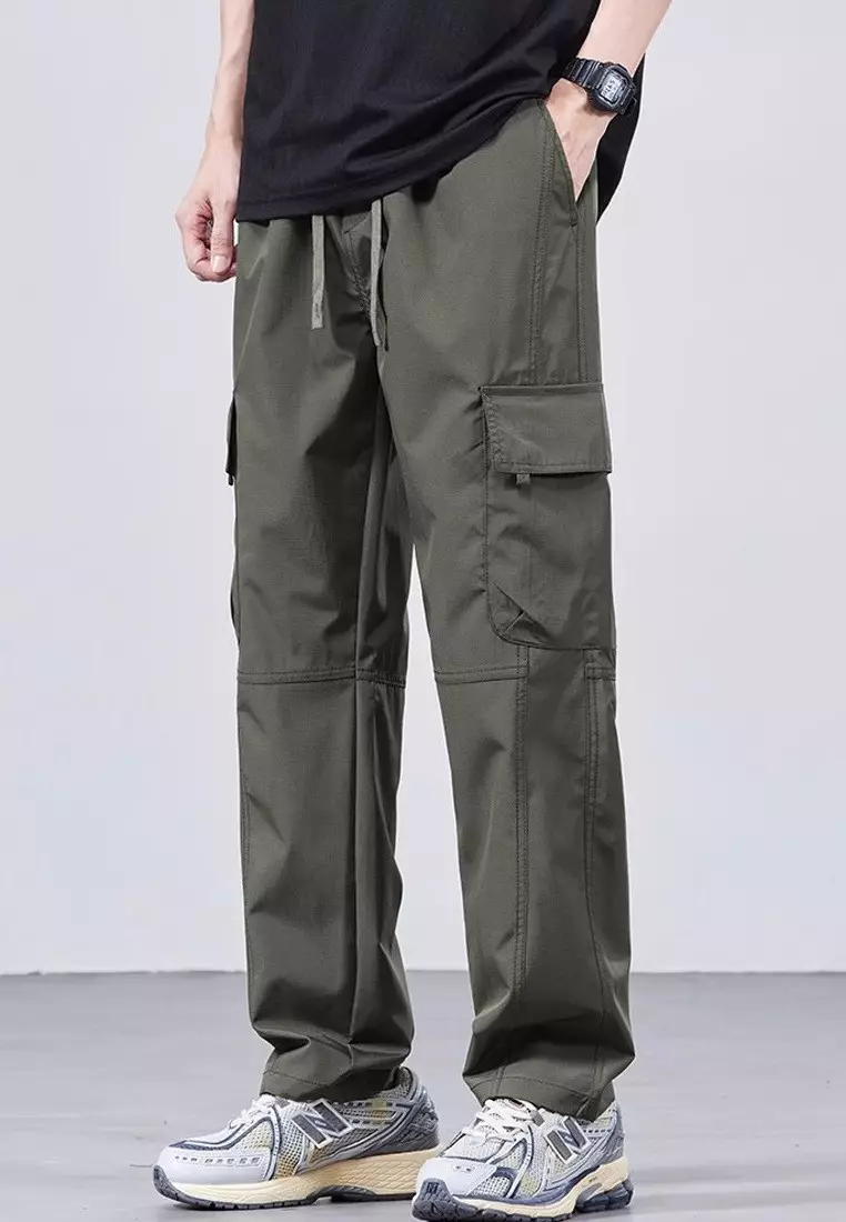 Drawstring Casual Cargo Pants