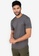 ZALORA ACTIVE grey Asymmetric Pocket Topstitch T-Shirt 50469AAE0930DFGS_1
