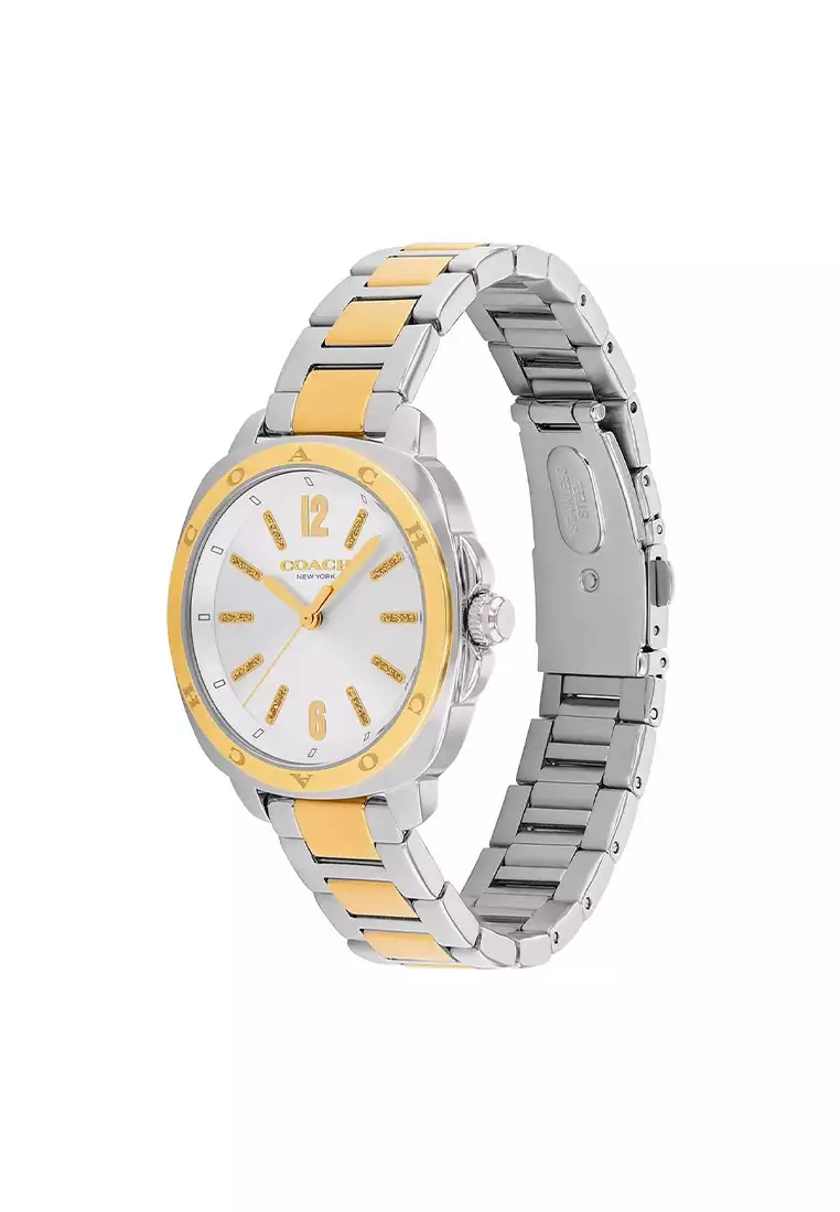 Kitt Silver and Gold Stainless steel Bracelet Analog Watch CO-14504544