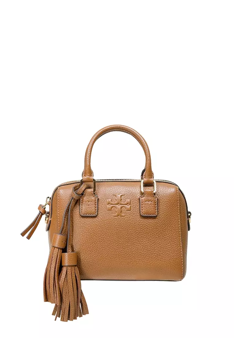 Tory Burch Thea Mini Satchel - Brown Mini Bags, Handbags