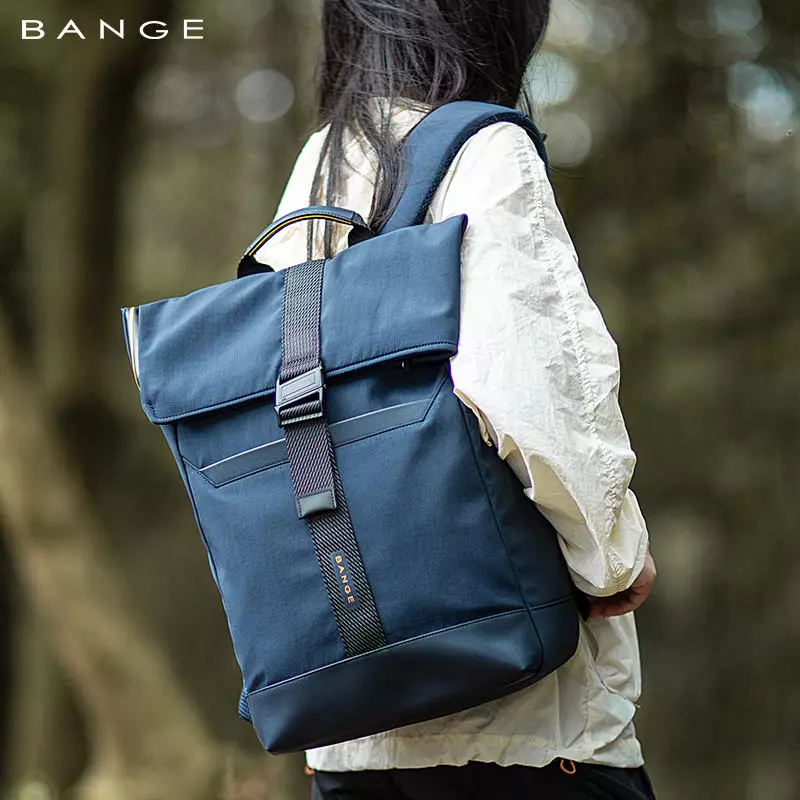 BANGE BG3126 Tas Ransel pria Laptop Kerja Backpack Pria Ringan Waterproof 15.6 Inch- Blue