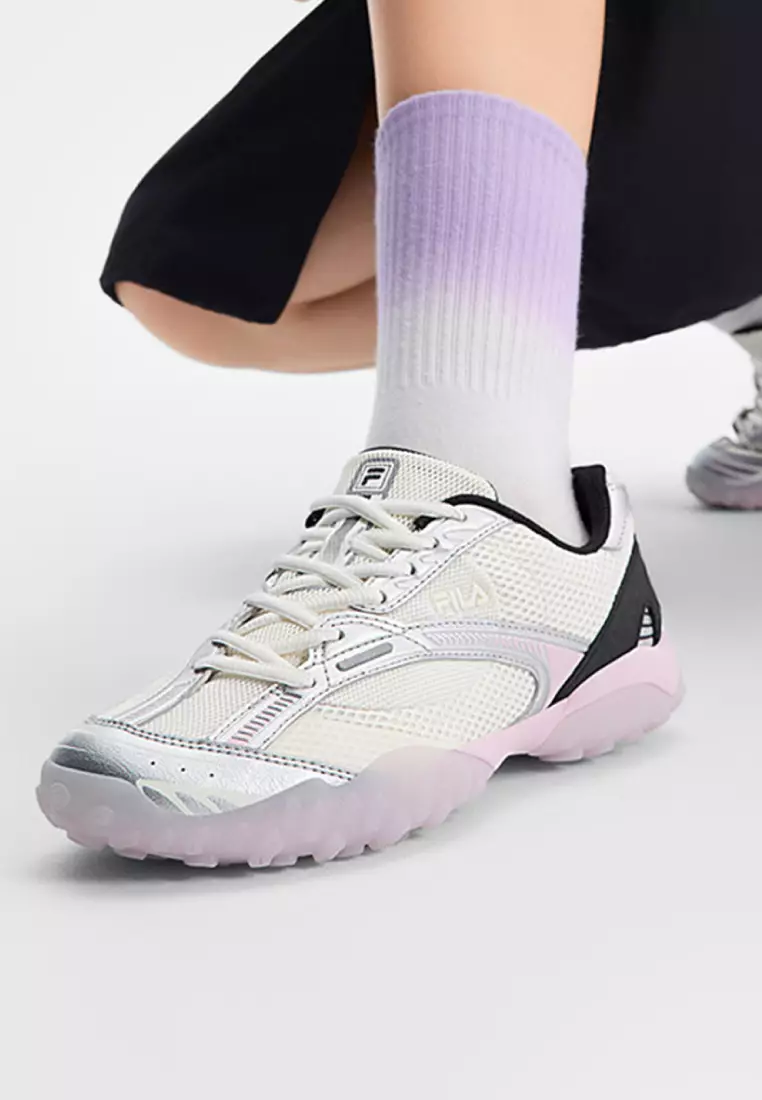 【Fila】 正規品★ Echappe v2 White Black Pink FILA ORIGINALE Collection Women's ECHAPPE 2 Sneakers 2025