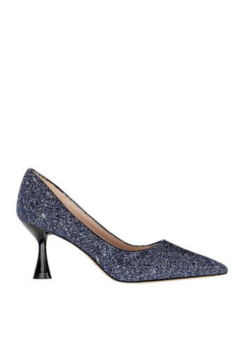 Twenty Eight Shoes navy Two Tones Sequins Evening and Bridal Shoes VP12662 50938SHD06C30EGS_1