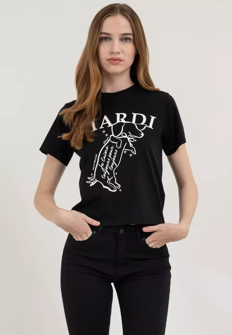Buy Mardi Mercredi Slim Tshirt Swing The Tail Ddanji_Black
