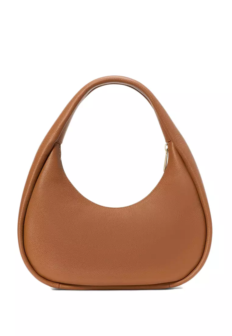 Kayla Crescent Shoulder Bag - Brown
