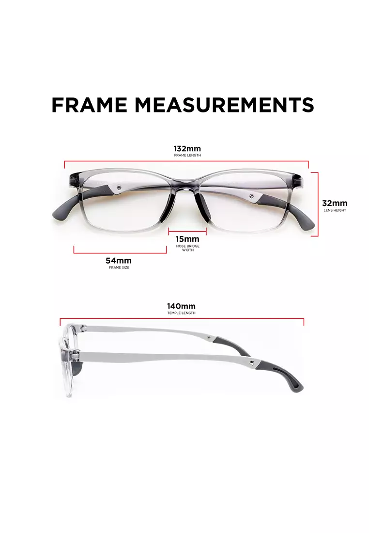 Blake Kids (Flexible TR Eyeglasses) Anti-Radiation Computer Eyeglasses - Crystal