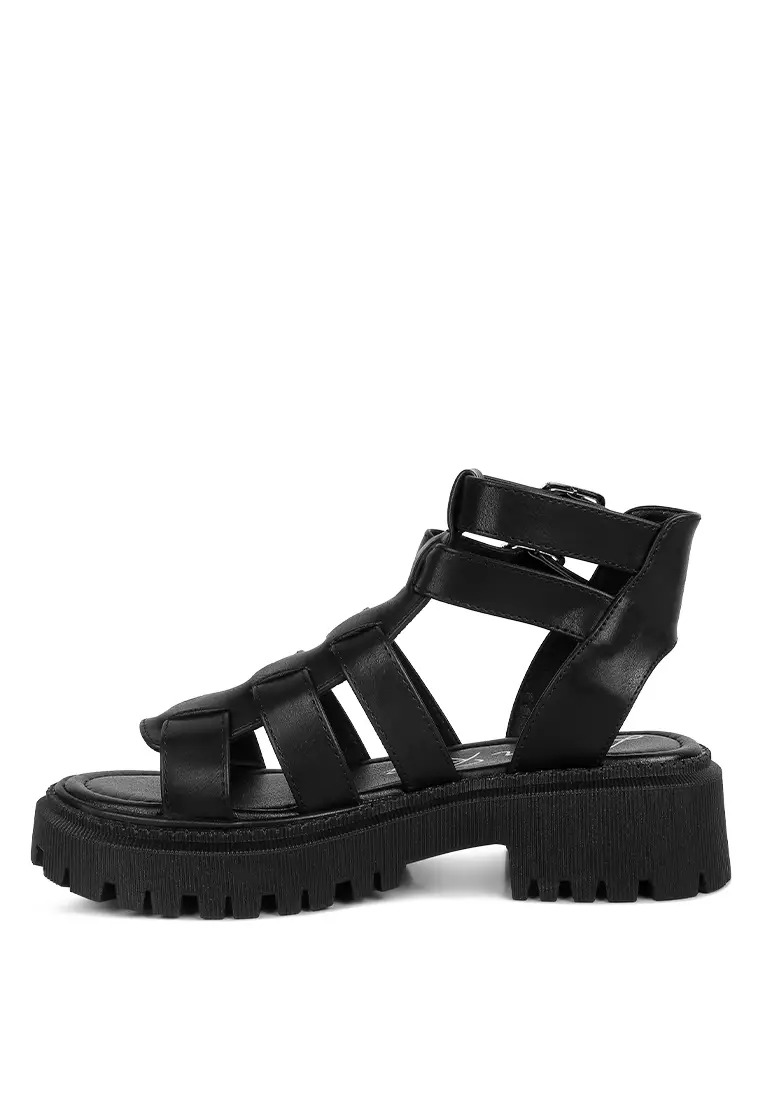 Chunky buckle platform hotsell sandals