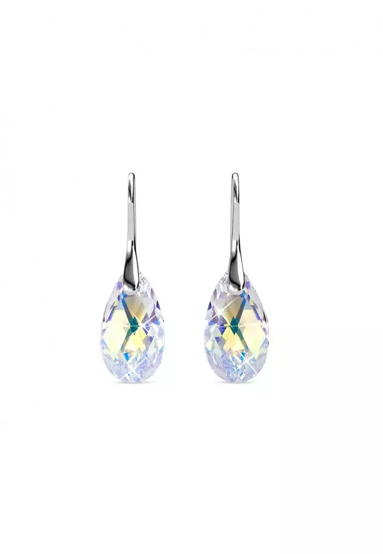 Raindrop Hook Earring AB - Anting Crystal Swarovski by Her Jewellery