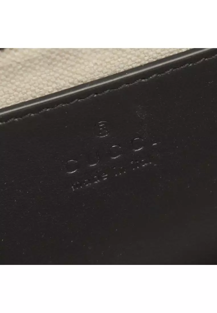 Pre-Loved Gucci Small Gg Matelasse Leather Top Handle Bag