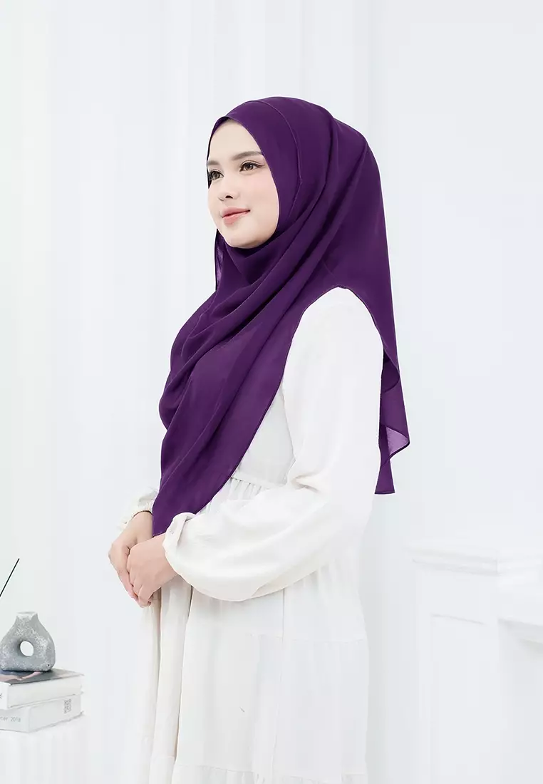 HIJAB INSTAN ZHAZA - DARK PURPLE