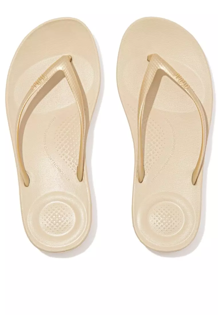 Buy FitFlop FitFlop iQUSHION Women's Ergonomic Flip-Flops - Gold (E54 ...